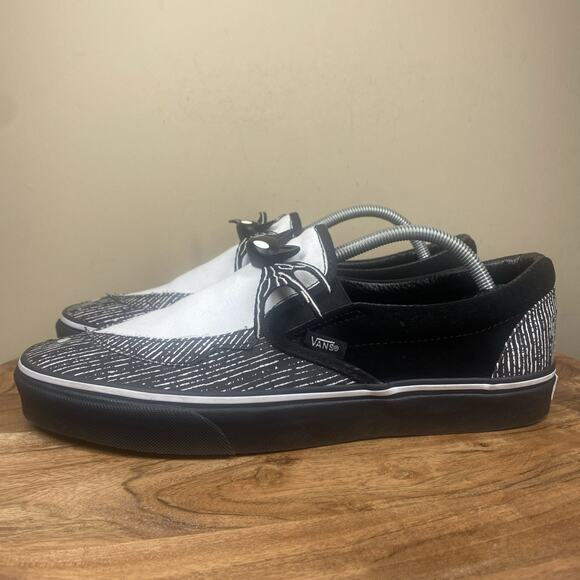 Vans Nightmare Before Christmas Jack Skellington Mens Black White Size 11 Shoes - Picture 2 of 11